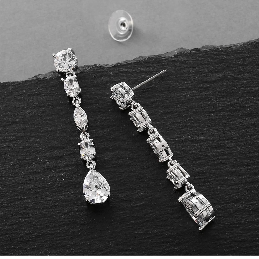 Mariel Cubic Zirconia Bridal Earrings